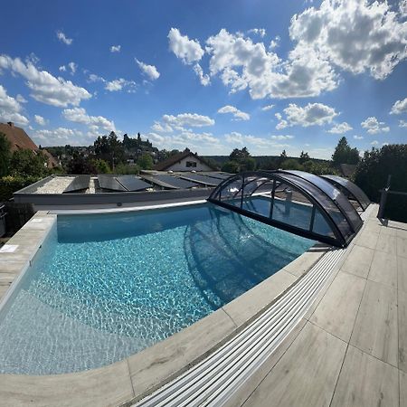 Ferienwohnung Schlossblick - 4 Sterne Sauna Pool Whirlpool Exklusiv Браунфелц Екстериор снимка